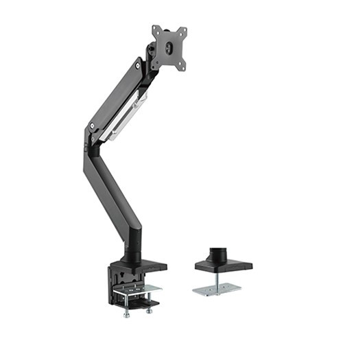BRATECK Single Monitor Heavy-Duty Gas Spring Aluminum Monitor Arm Fit Most 17'-35' Monitor Up to 10kg per screen