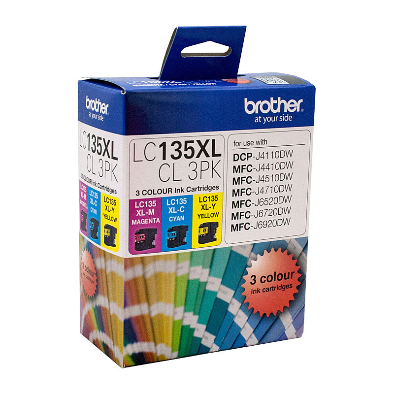 BROTHER LC135XL CMY Colour Pk