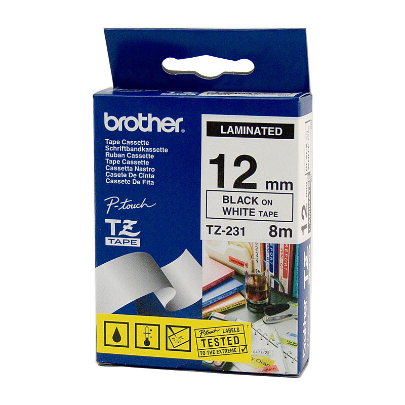 BROTHER TZe231 Labelling Tape - D-BTZ231 at AUSTiC 3D Shop