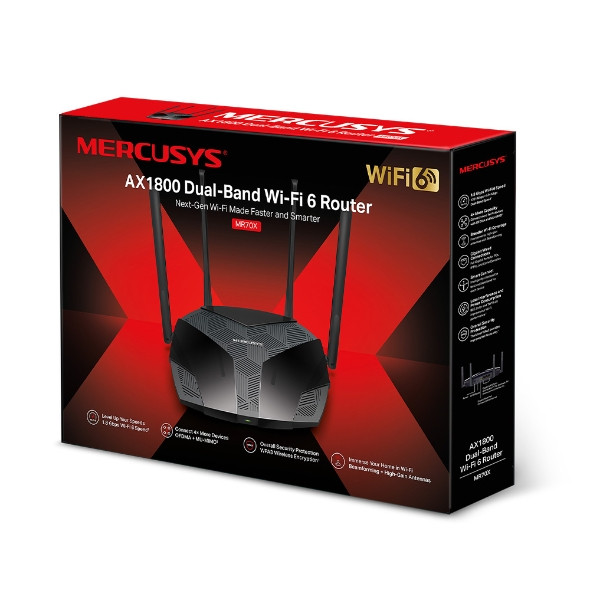 TP-LINK MR70X AX1800 Dual-Band WiFi 6 Router, Up to 1.8Gbps, OFDMA, MU-MIMO, WPA3 - L-NWMS-MR70X shop at AUSTiC 3D Shop