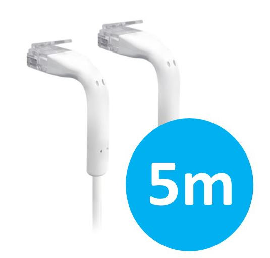 UBIQUITI patch cable with both end bendable RJ45 5m - White - L-NHU-UC-PATCH-5M shop at AUSTiC 3D Shop