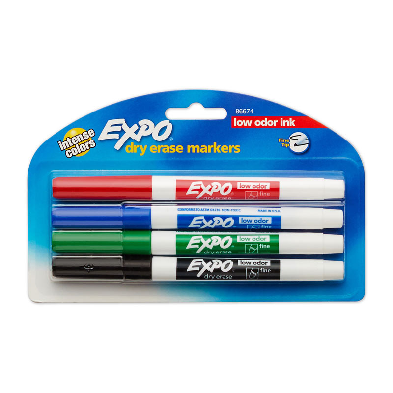EXPO Marker Fne Ast Pk4 Bx6