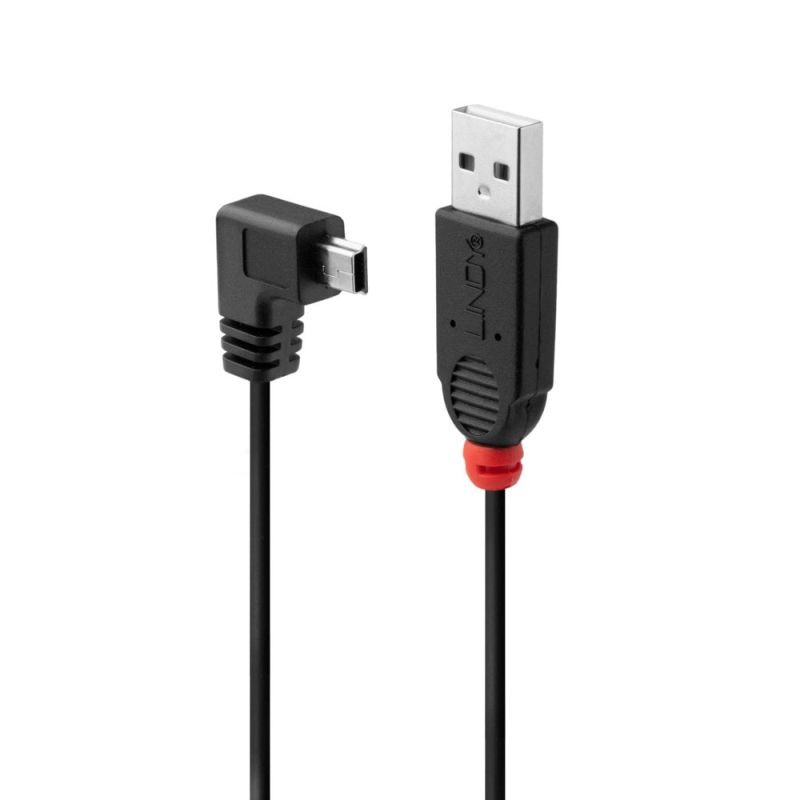 LINDY .5m USBA-MiniB 90' Cable