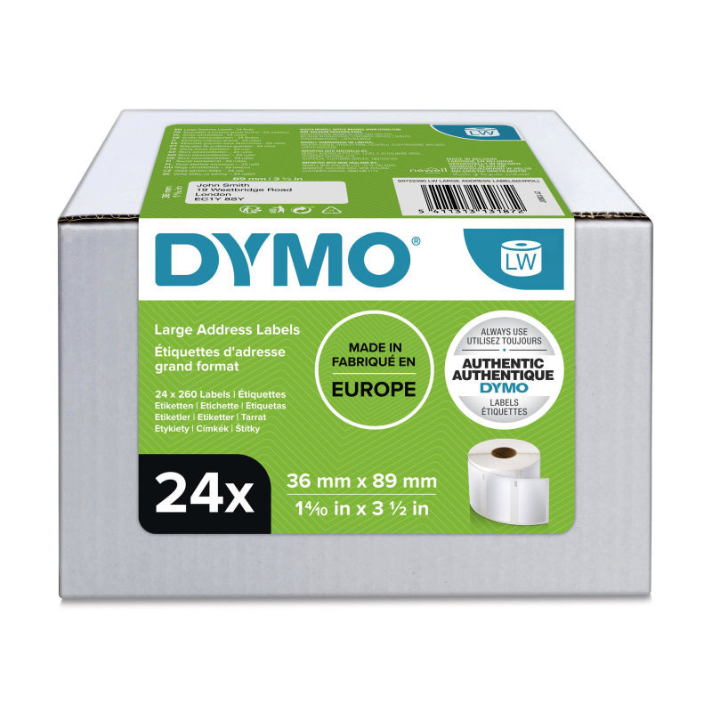DYMO LW Large Address Label Bulk 24 - D-DYS0722390 shop at AUSTiC 3D Shop