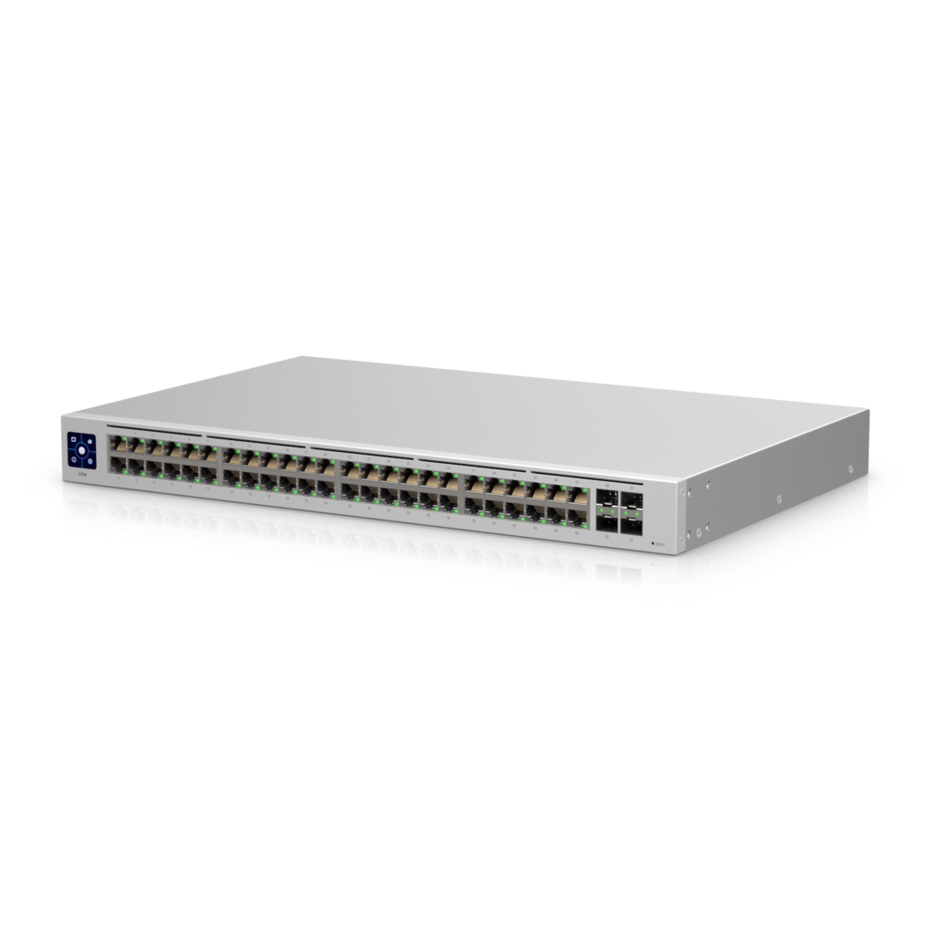 UBIQUITI UniFi 48 port Managed Gigabit Layer2 & Layer3 switch - 48x Gigabit Ethernet Ports 4x SFP Port Touch Display