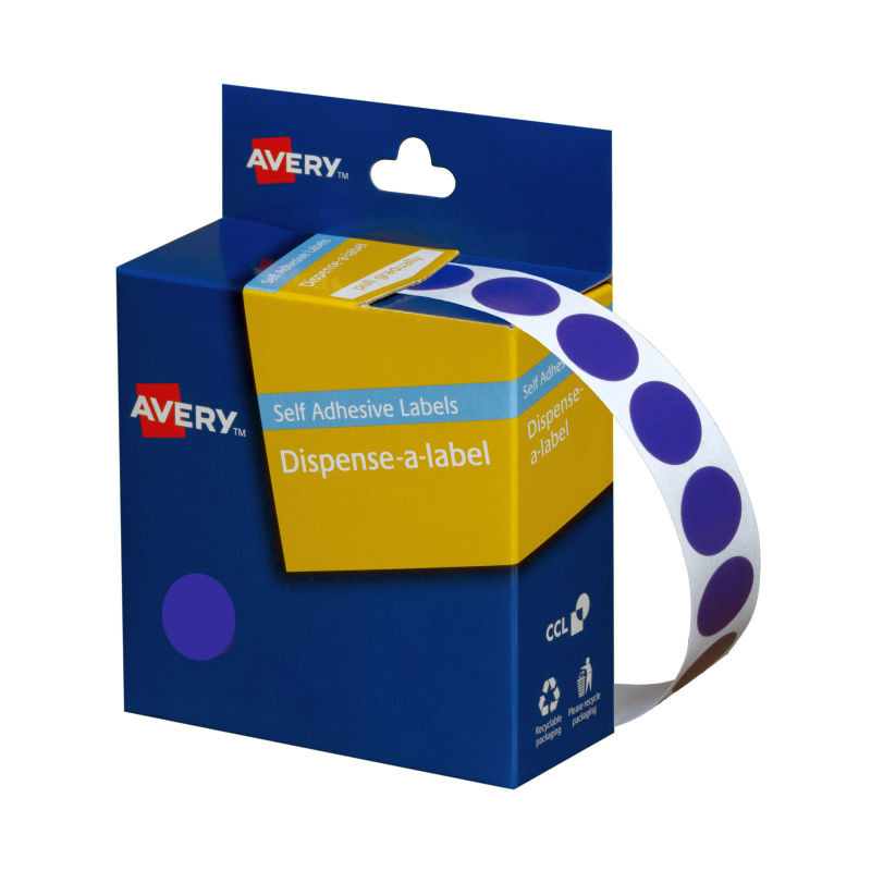 AVERY Disp 14mm Blue Roll1050