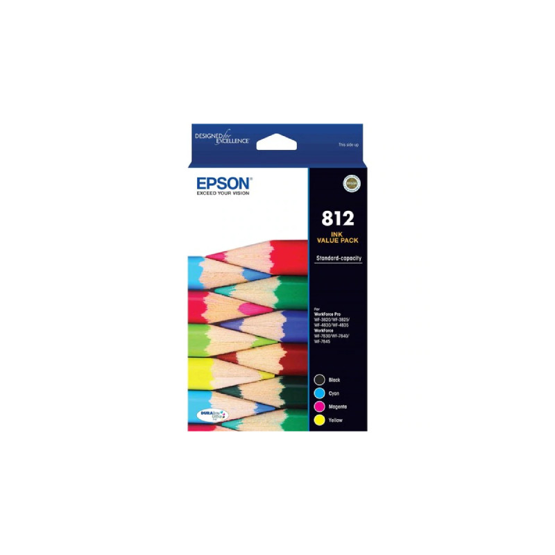 EPSON 812 4 Ink Value Pack - D-E812VP shop at AUSTiC 3D Shop
