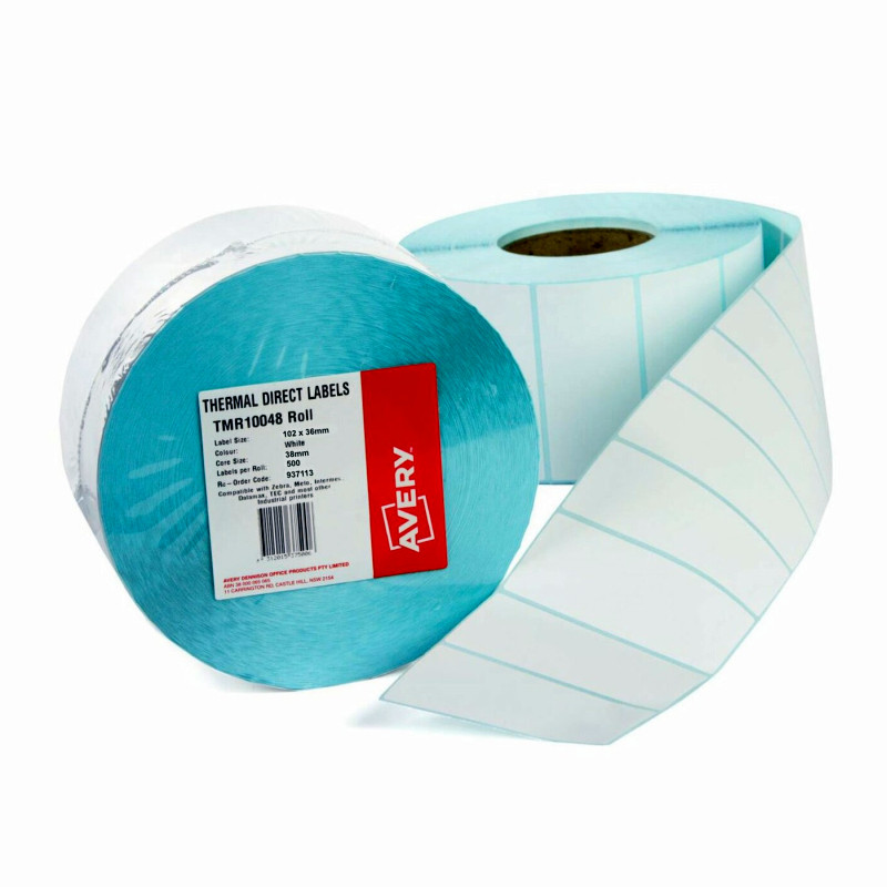 AVERY Label Thermal 102x36 Roll of 500 - D-AV937113 shop at AUSTiC 3D Shop