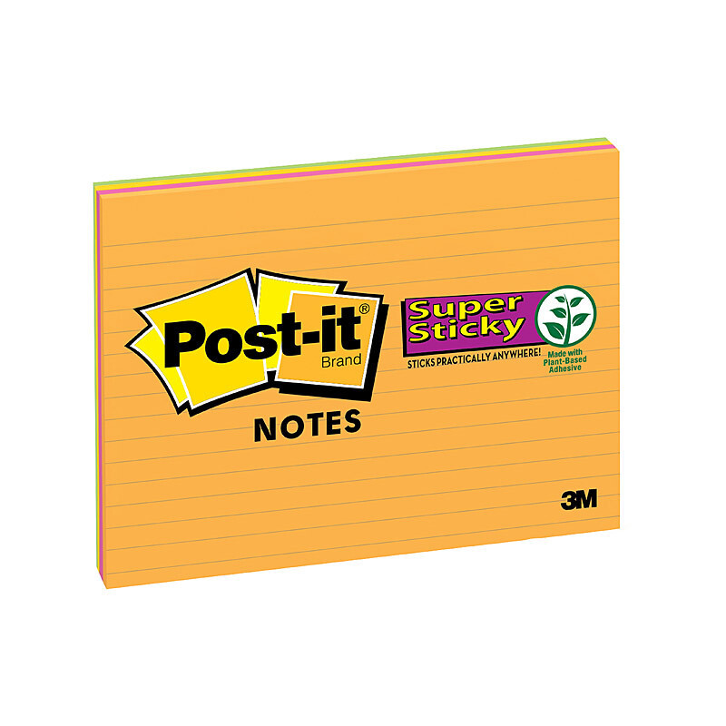 POST-IT 6845-SSPL Lned 203X152 Pk4