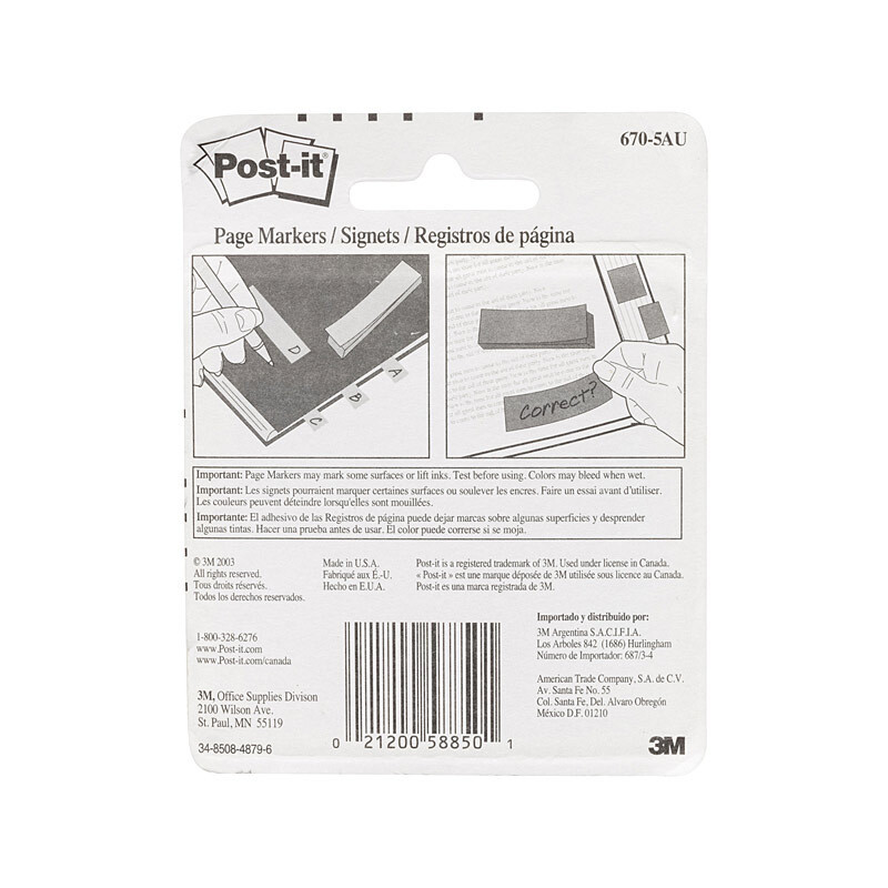 POST-IT Pge Mk 670-5AU Jpr Pack of 5 Box of 6 - D-PI70006852050 shop at AUSTiC 3D Shop