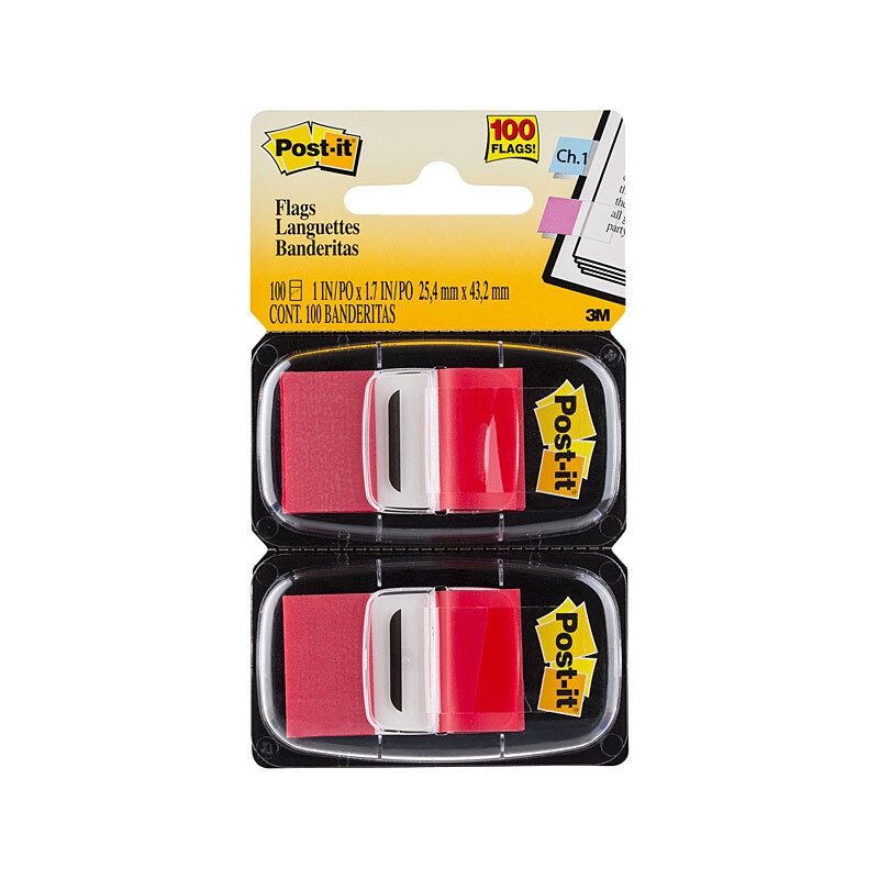 POST-IT Flag 680-RD2 Red Pk2 Bx6