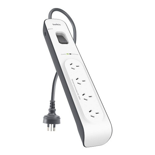 BELKIN 4 - Outlet Surge Protection Strip with 2M Power Cord - L-MPAB4OSPSMPC shop at AUSTiC 3D Shop
