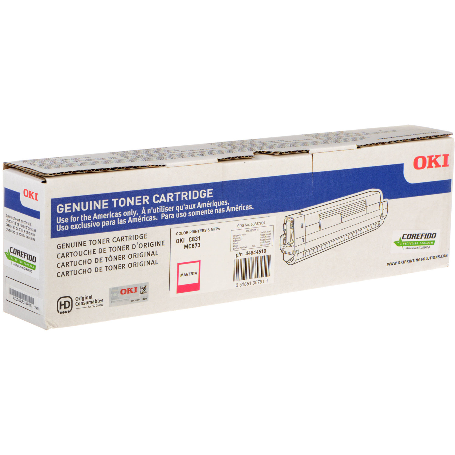 OKI C831N Magenta Toner - D-O831M shop at AUSTiC 3D Shop