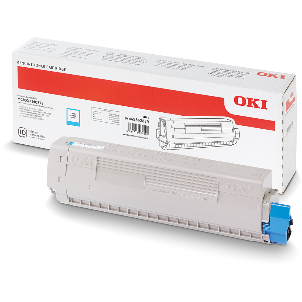OKI MC853 Cyan Toner - D-O853C shop at AUSTiC 3D Shop