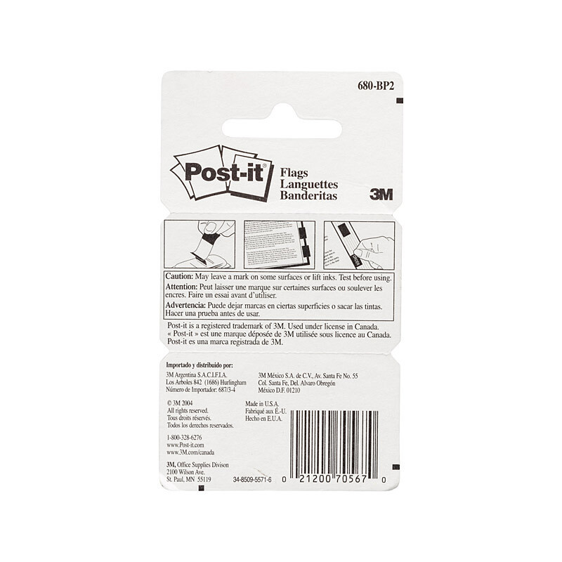 POST-IT Flag 680-BP2 Pink Pack of 2 Bx6 - D-PI70071205952 shop at AUSTiC 3D Shop