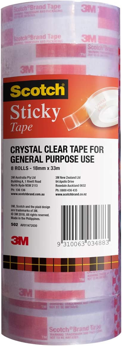 SCOTCH StickyTape 502 18mmX33M - D-SCT5021833 shop at AUSTiC 3D Shop