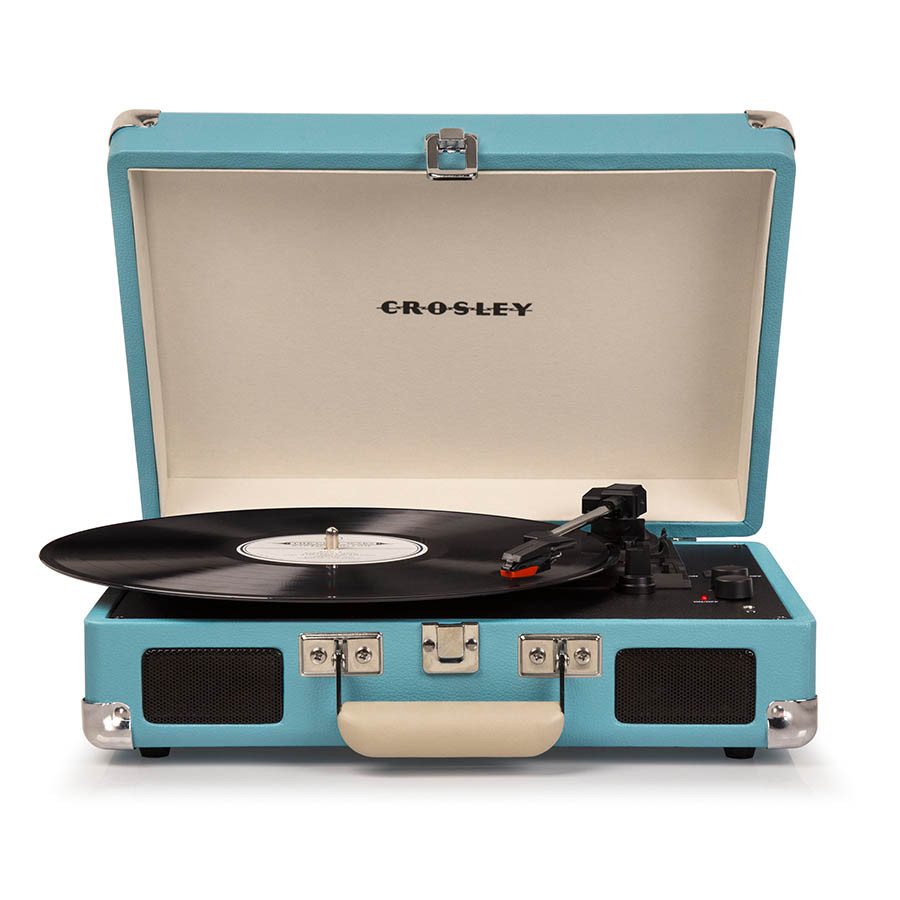 CROSLEY Crosley Cruiser Turquoise - Bluetooth Turntable & Record Storage Crate - IW-CR8005FSC-TU4 shop at AUSTiC 3D Shop