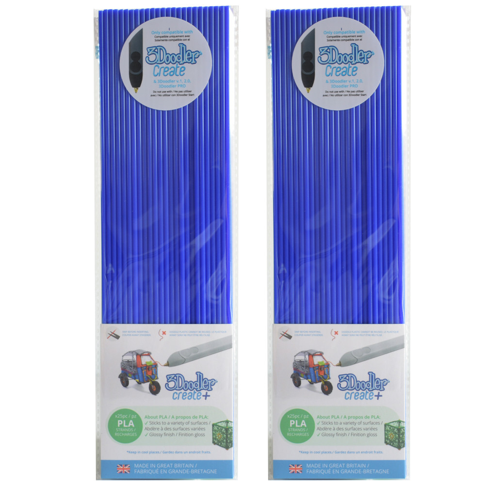 3DOODLER Create PLA Plastic Royal Blue-2pack - IW-3DS-PL02-RL-2P shop at AUSTiC 3D Shop