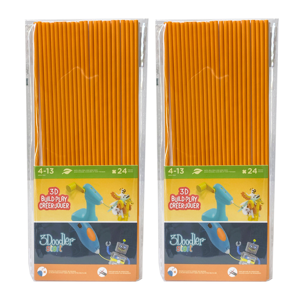 3DOODLER 3Doodler Start Eco-Plastic-Tangerine Tang-2pack - IW-3DS-ECO06-OG-2P shop at AUSTiC 3D Shop