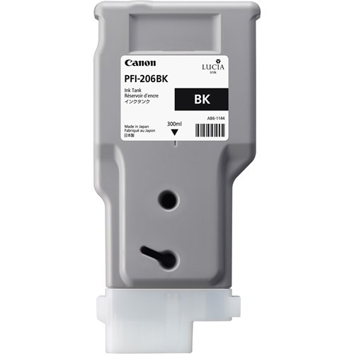 CANON PFI-206BK LUCIA EX BLACK INK F OR IPF6400 6450 - 300ML
