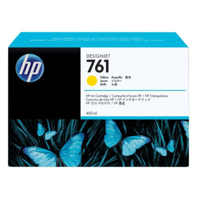 HP 761 Yellow 400ml Ink Cartridge for DesignJet T7100