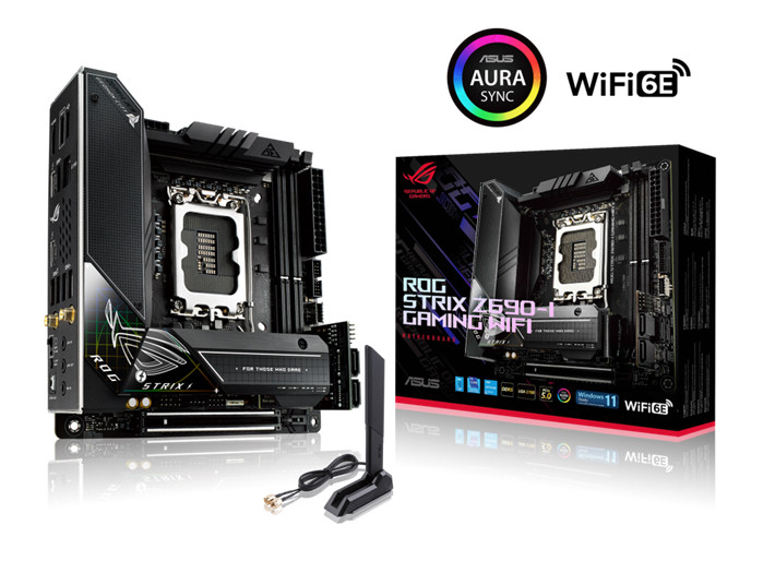 ASUS ROG STRIX Z690-I GAMING WIFI Intel LGA 1700 ITX Motherboard, PCIe 5.0, 2xM.2, WiFi 6E, 2.5 Gb Ethernet, 2xThunderbolt 5, USB-C, HDMI, SATA, RGB - L-MBA-Z690-I-ROG-WF shop at AUSTiC 3D Shop