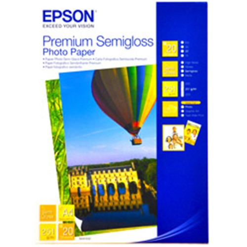 EPSON PREMIUM SEMI-GLOSS PAPER A4 QTY 20 SHEETS - AL-EPC13S041332 shop at AUSTiC 3D Shop