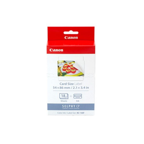 CANON Canon Selphy Card Size Label Ink & Paper Pack KC-18IF - AL-CKC18IF shop at AUSTiC 3D Shop