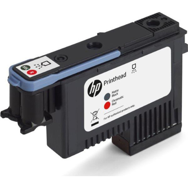 HP 744 Matte Black and Chromatic Red DesignJet Printhead