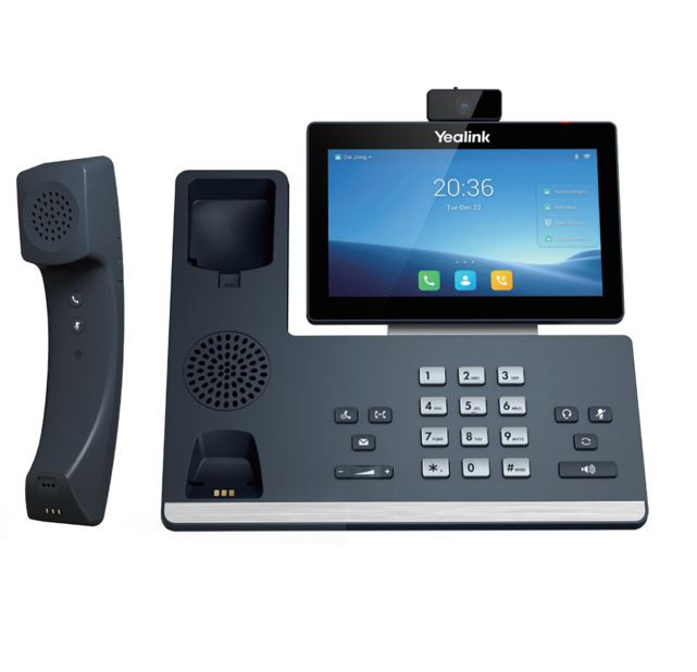 YEALINK T58WP-C 16 Line IP HD Android Phone with HD Camera, BT Handset, touch screen, HD voice, Dual Gig Ports, Built-in Bluetooth& Wifi, USB 2.0
