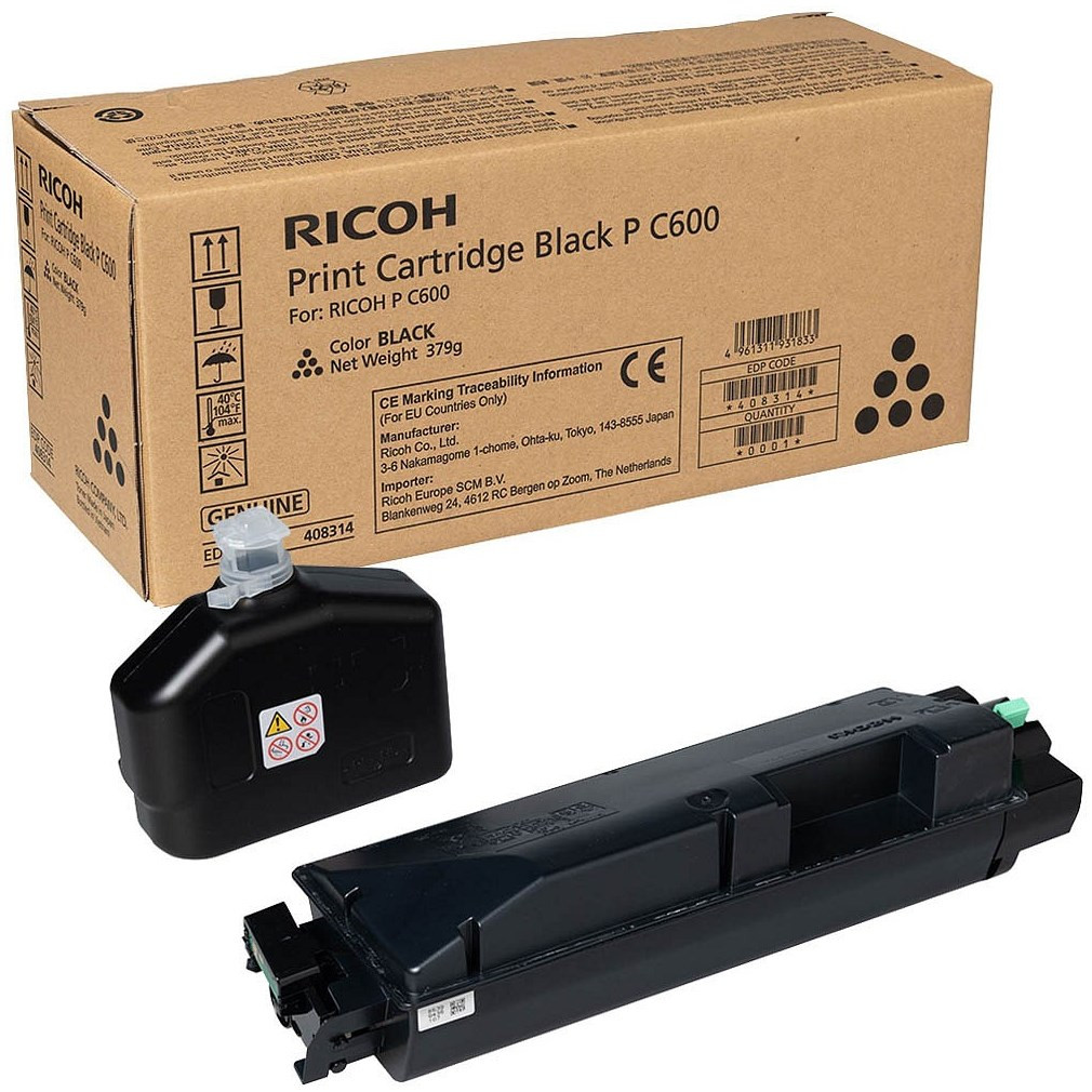 RICOH PRINT CARTRIDGE BLACK P C600 - AL-R408318 shop at AUSTiC 3D Shop