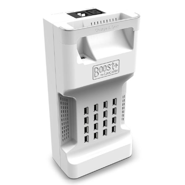 LapCabby Boost+ 16 Charge | 16-Device Portable USB Charger |  Charge tablets, mobile phones, POS, Kindle, Android, Surface