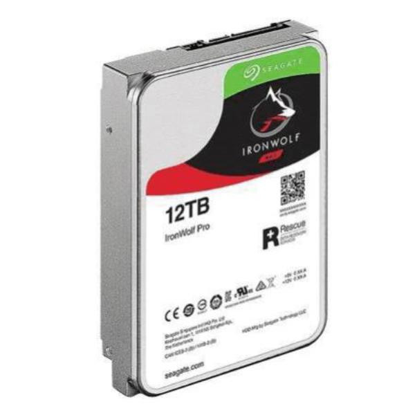 Seagate IronWolf Pro NAS 12TB ST12000NE0008 3.5"; Internal SATA3 7200rpm 256MB Cache 6Gb/s 5 Year Wty
