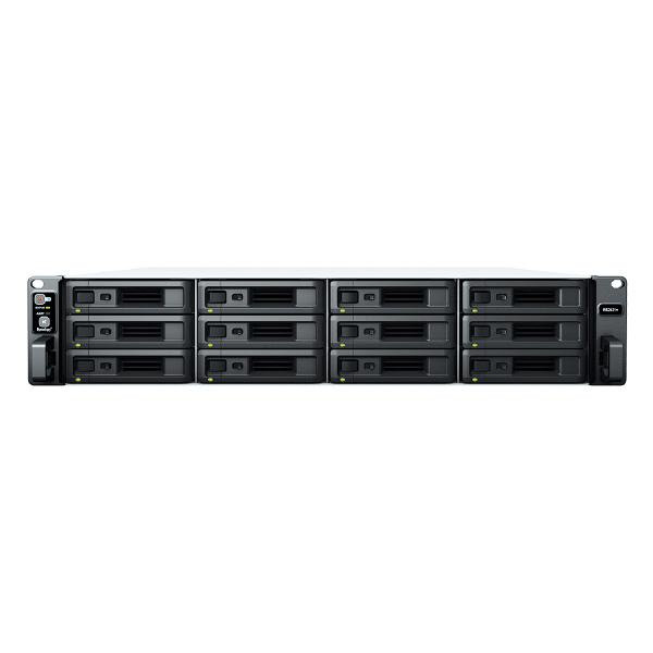 Synology RackStation RS2421RP+ 12-Bay 3.5"; Diskless 4xGbE NAS (2U Rack) (SMB), AMD RyzenTM , 4GB RAM, Synology Compatible drives only