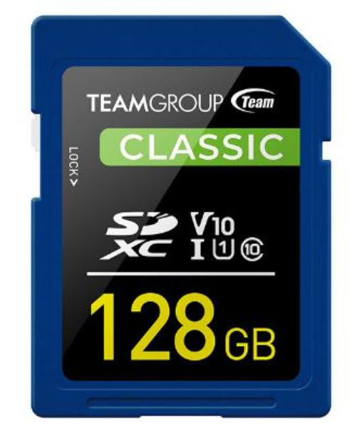 Team Classic SD Memory Card - 128 GB  UHS Ultra Speed Class 1U1. Supports Video Speed Class 10V10. - MA-09T-CLASSICSD-128GB shop at AUSTiC 3D Shop