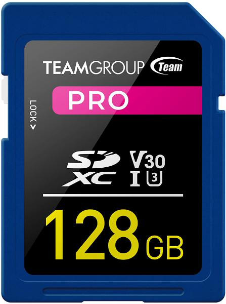TEAMGROUP PRO 128GB UHS-I/U3 SDXC Memory Card U3 V30 4K UHD Read Speed up to 100MB/s - MA-09T-PRO-128GB shop at AUSTiC 3D Shop