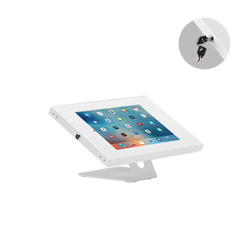 BRATECK Anti-Theft Wall-Mounted/Countertop Tablet Holder Fit most 9.7' to 11' tablets( iPad, iPad Air, iPad Pro, - White