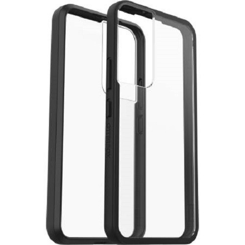 OTTERBOX Samsung Galaxy S22 React Series Case - Black Crystal (77-86608), Qi Wireless Charging works with case, Ultra-slim, one-piece design