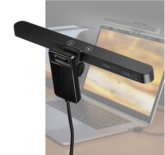 OTHER GL-T133 Laptop Monitor Light Bar 3 kind of color temperature RA80 high color rendering Magnetic rotation structure USB powered 2 touching key