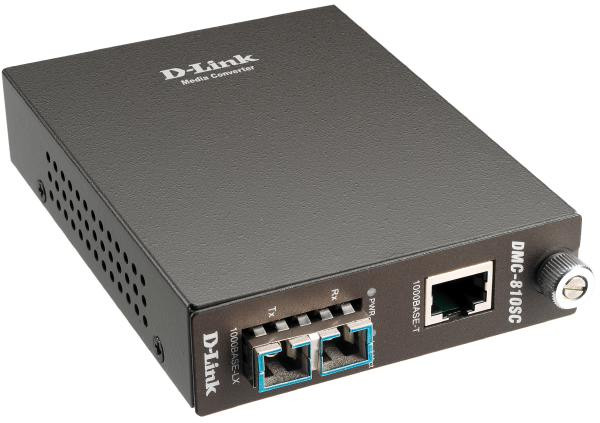 D-LINK DMC-810SC 1000BaseT to 1000BaseLX Media Converter with SC fibre Connector (Single Mode 1300nm