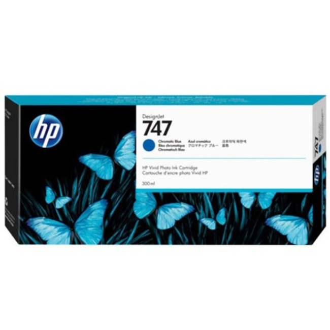 HP 747 300ml Chromatic Blue DesignJet Ink Cartridge