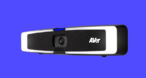 Aver VB130 4K Video Bar USB3.1 with Intelligent Lighting for Huddle Rooms - Ideal Webcam or Small portable Conference camera - MS Teams Certified