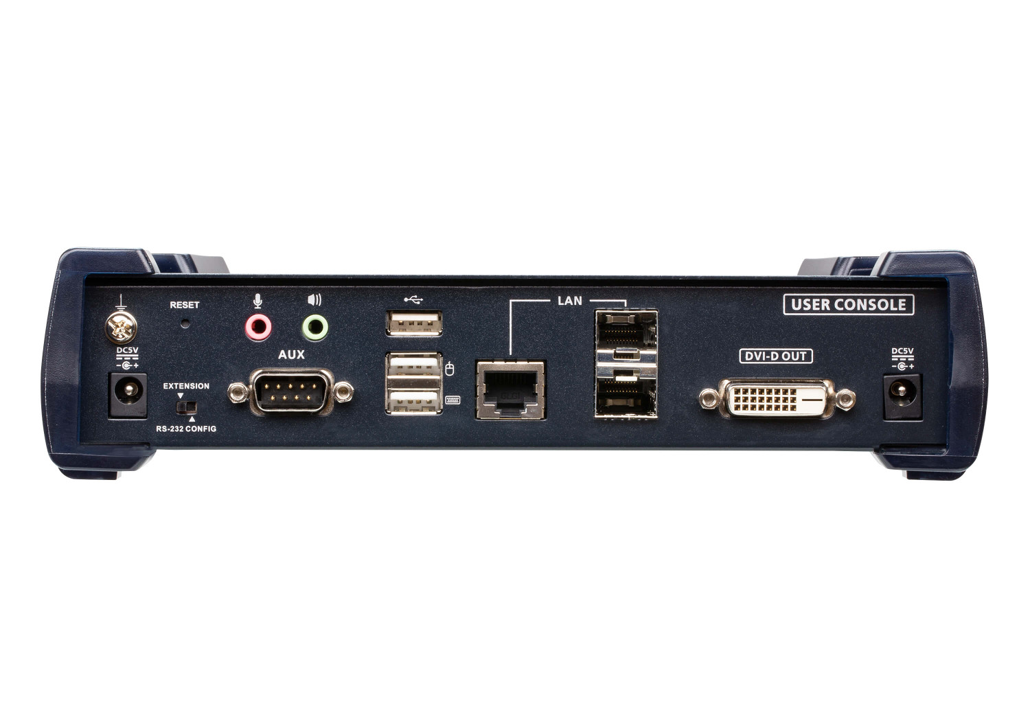 ATEN DVI Dual Display KVM over IP Receiver With SFP Fibre Optic network Connection
