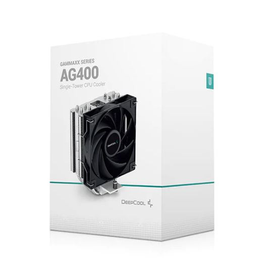 DEEPCOOL AG400 CPU Cooler 4 Heat Pipes, 120mm PWM Fan IntelLGA1700/1200/1151/1150/1155AMDAM5/AM4