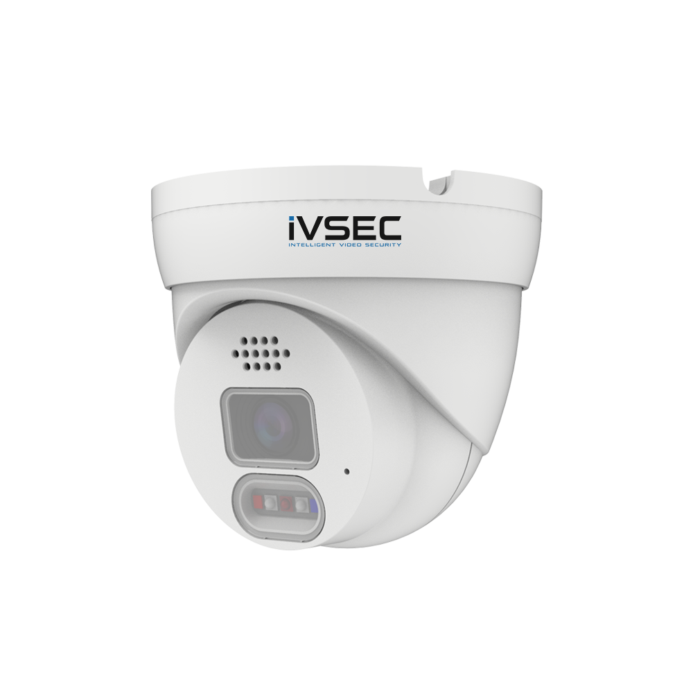 IVSEC IVSEC TURRET IP CAMERA 8MP 2.8MM LENS LED ALERT 2 WAY AUDIO FULL COLOURIVS