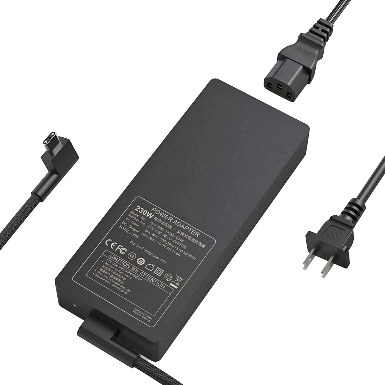 LEADER ADAPTER 230W 19.5V 11.8A 5.5x2.5mm for SRVE1070G15M & SRVE1070G17M & SRE-G70-15V2 &SRE-G70-15V3 &SRE-G70-17V2&SRE-G70-17V3