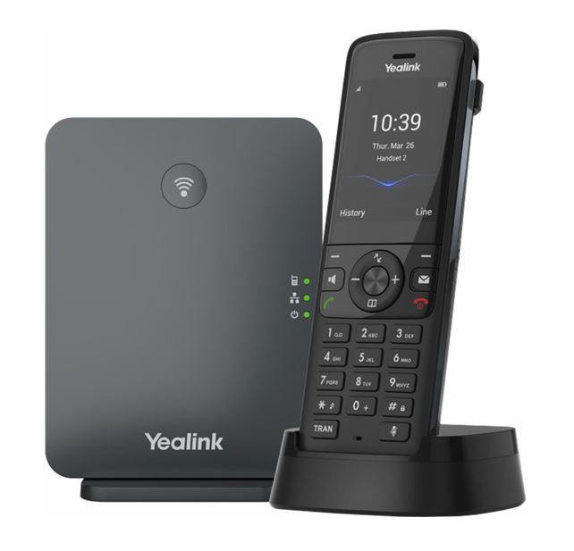 YEALINK W78P Wireless DECT Solution including W70B Base Station and 1x W78H Handset, Scalable solution, optimised wireless communication