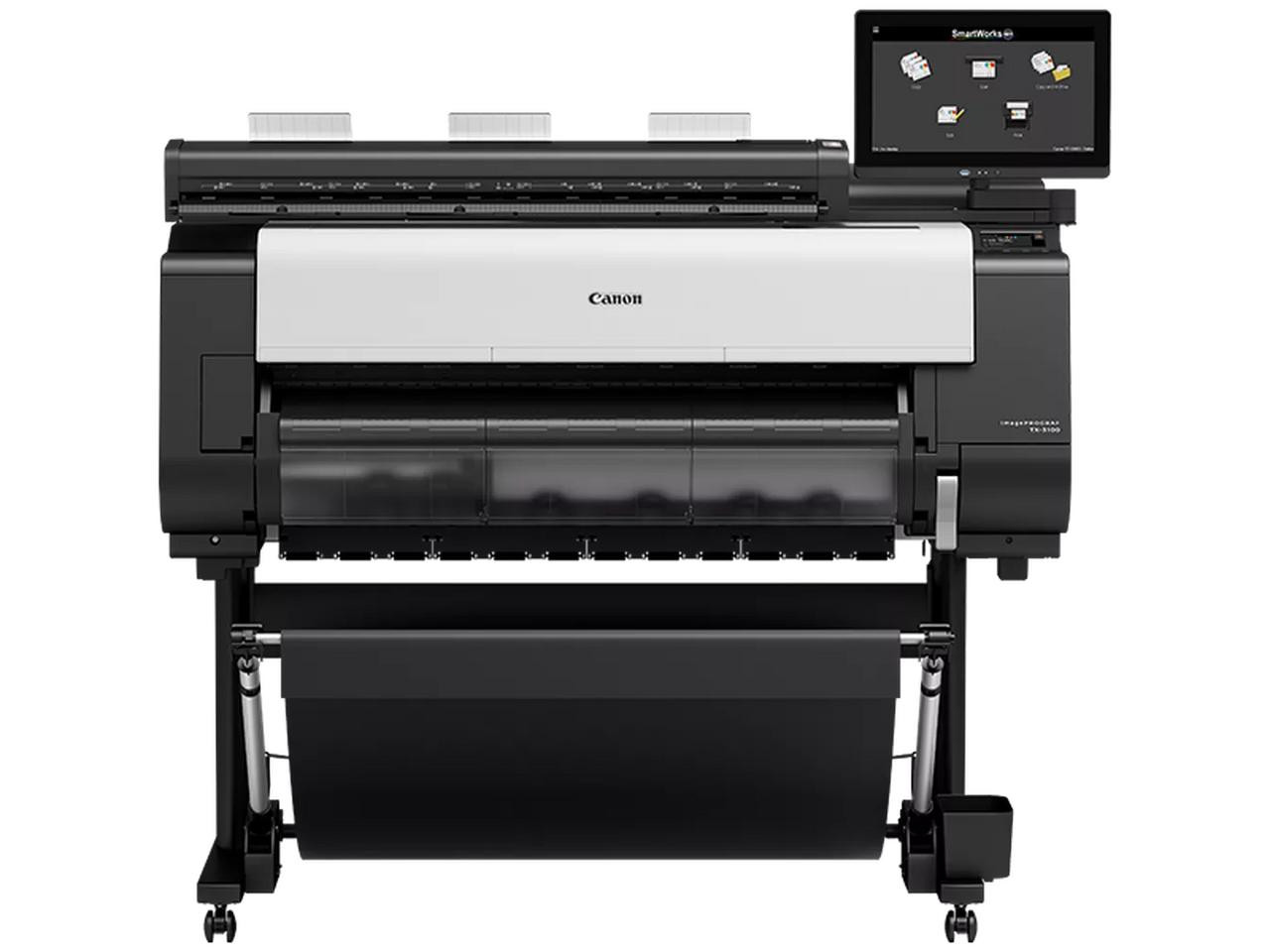 CANON IPFTX-3100 36IN 5 COLOUR TECHNICAL LARGE FORMAT PRINTER WITH STAND AIO PC AND SCANNER