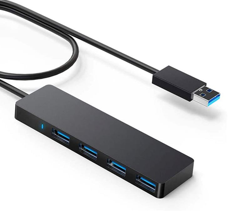 ASTROTEK 4 Port High speed USB3.0 HUB U-Disk USB-A Keyboard Mouse Gamepad NO Power Adaptor