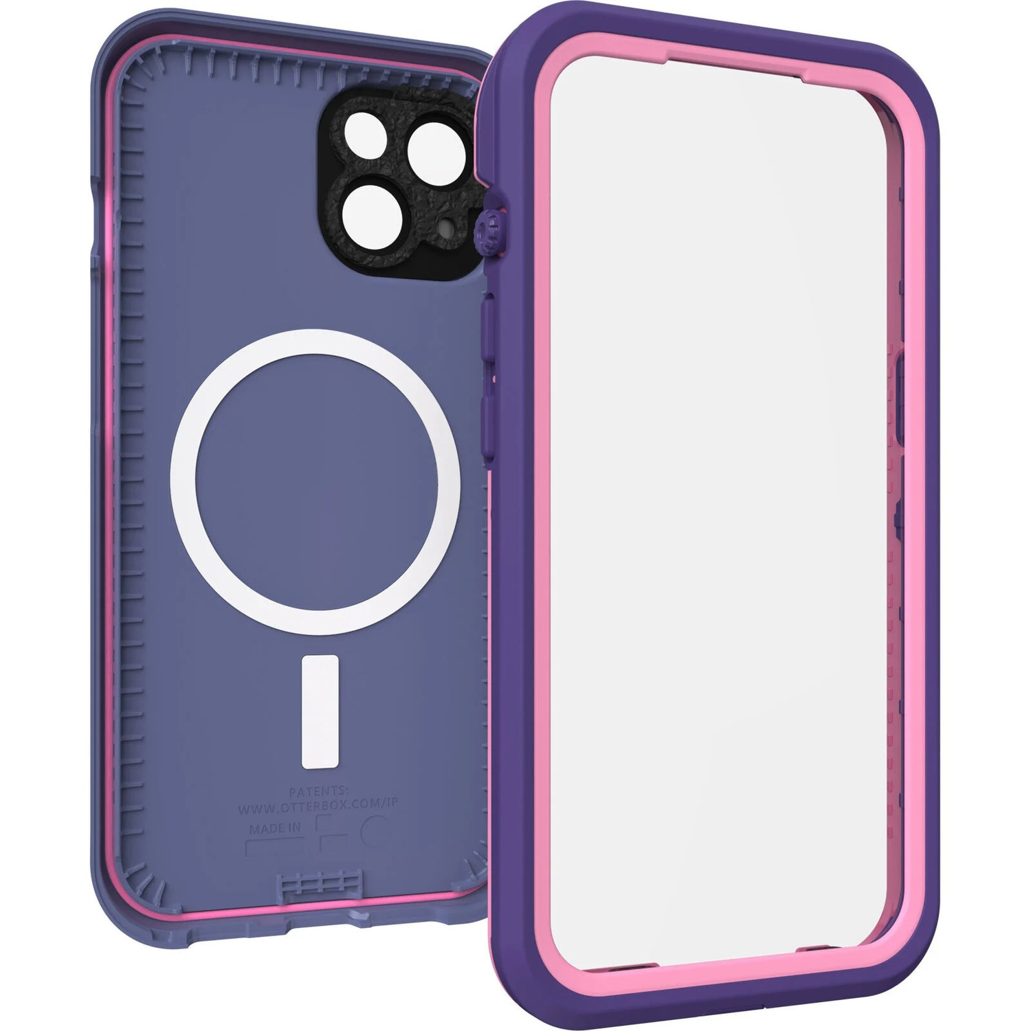OTTERBOX Apple iPhone 14 FRE Series Case for Magsafe - Valor (Purple) (77-90180), 5x Military Standard Drop Protection, WaterProof, 360 Protection